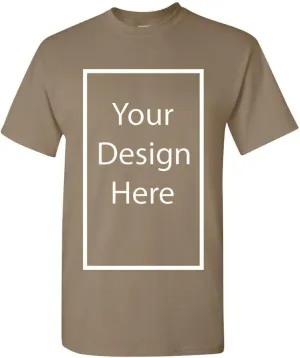 Add Your Own and Text Design Custom Personalized Adult T-Shirt Tee