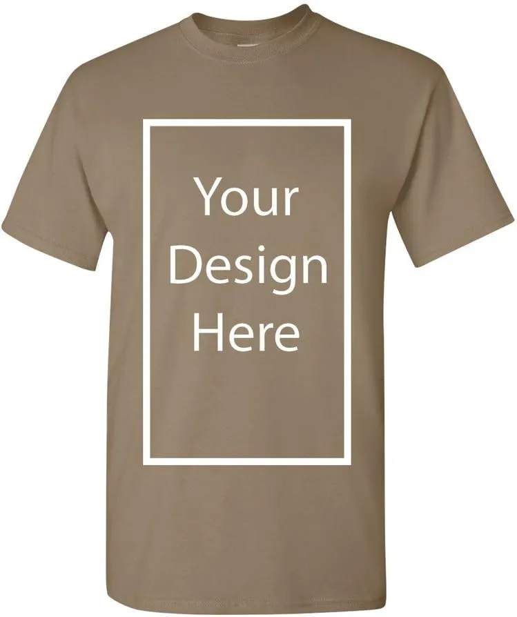 Add Your Own and Text Design Custom Personalized Adult T-Shirt Tee