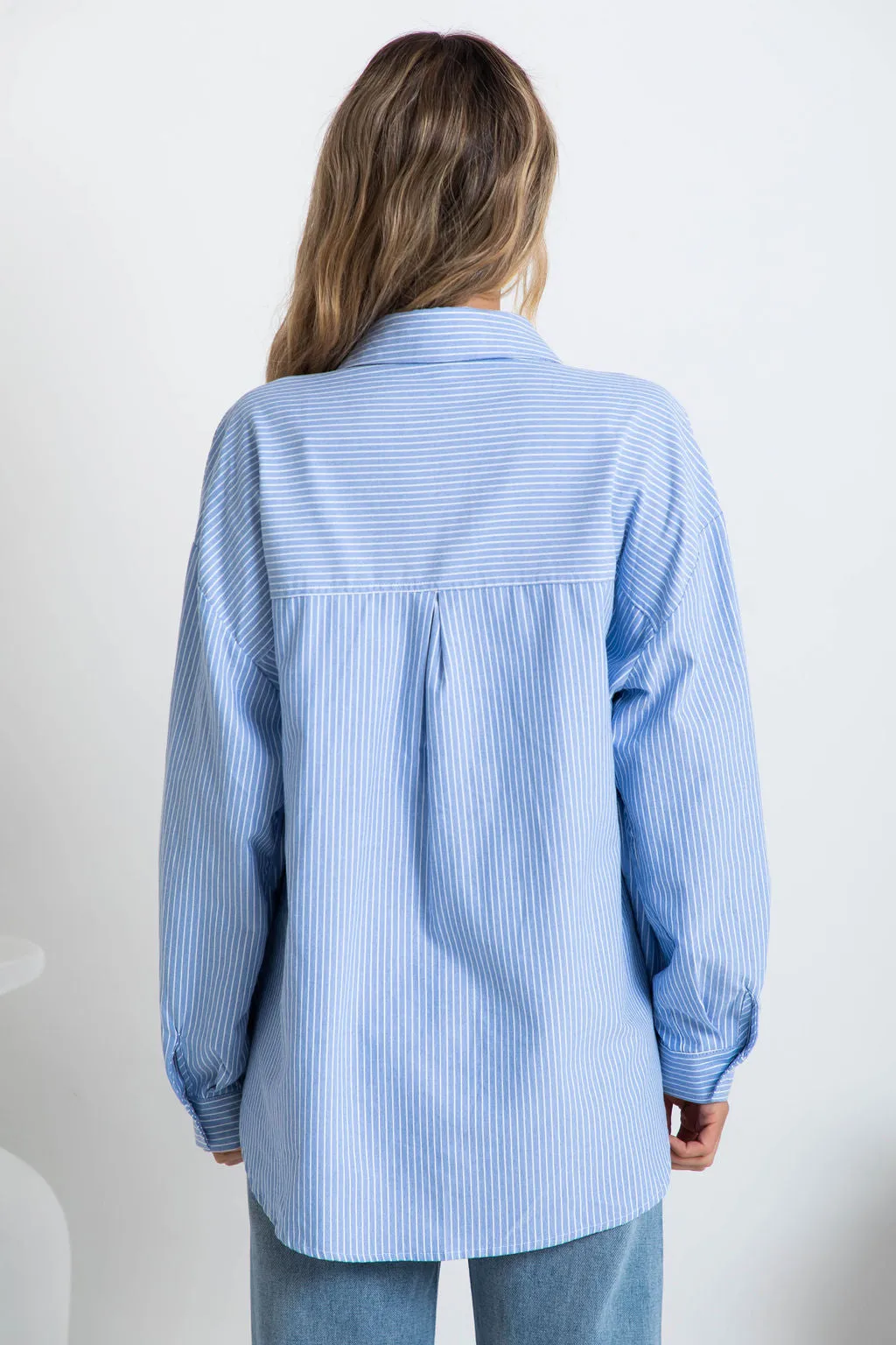 Bentley Relaxed-Fit Shirt - Blue Stripe