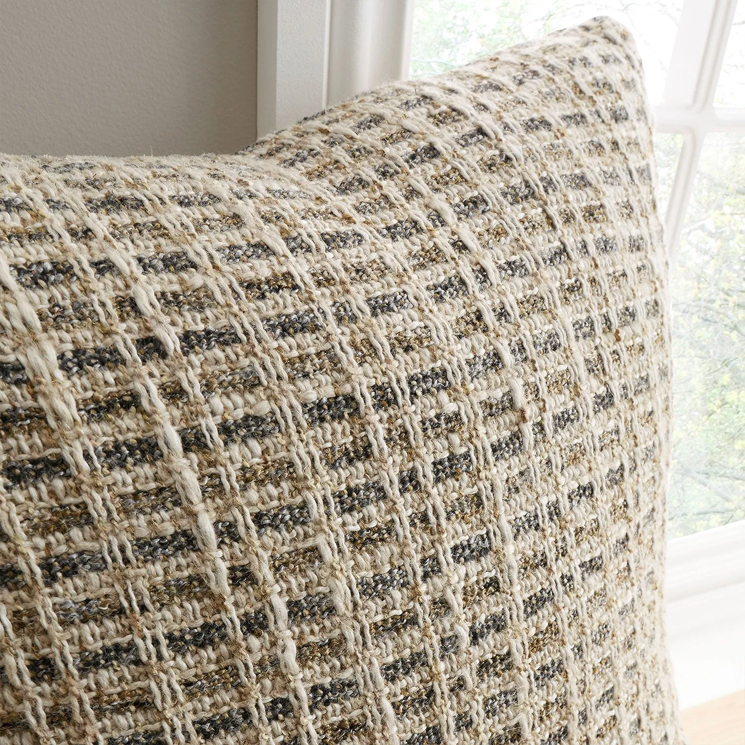 Bianca Amble Charcoal Linen Blend Cushion (45x45cm)