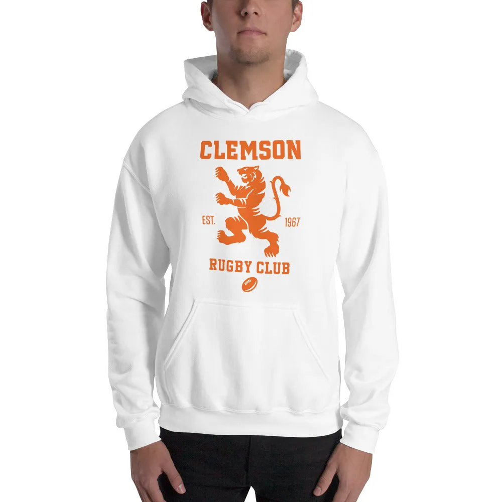 Clemson Rugby Logo Heavy Blend Hoodie