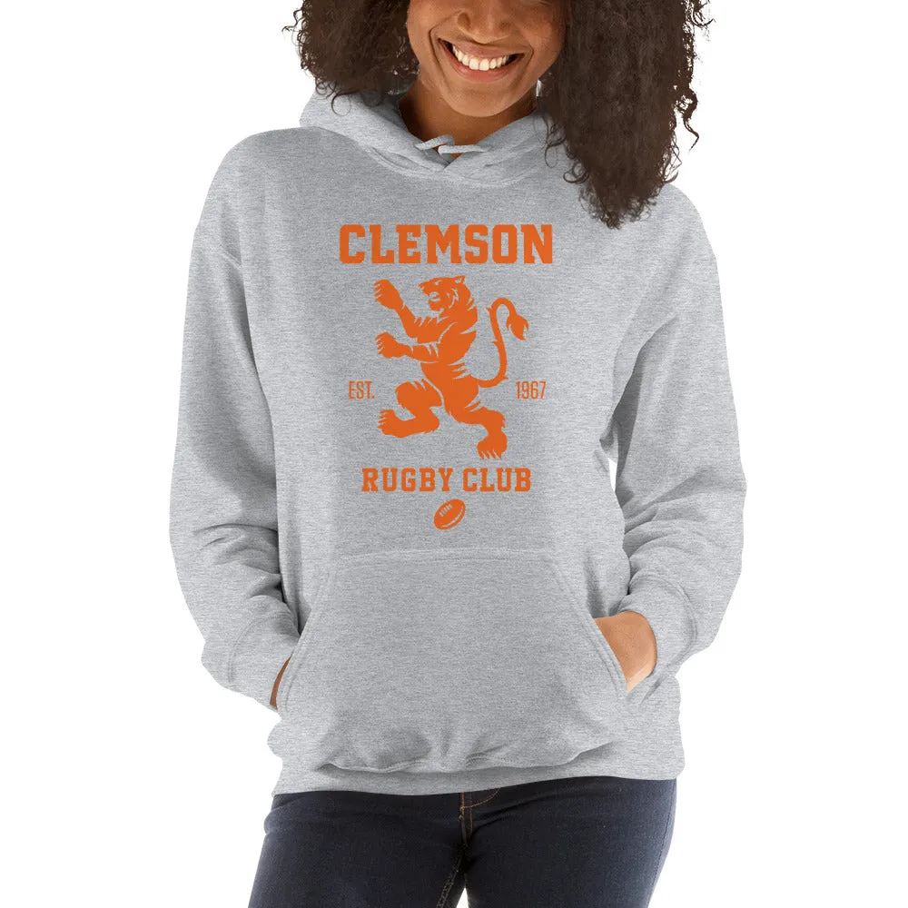 Clemson Rugby Logo Heavy Blend Hoodie