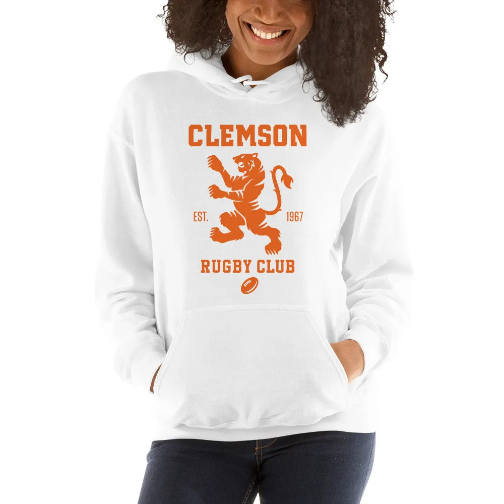 Clemson Rugby Logo Heavy Blend Hoodie
