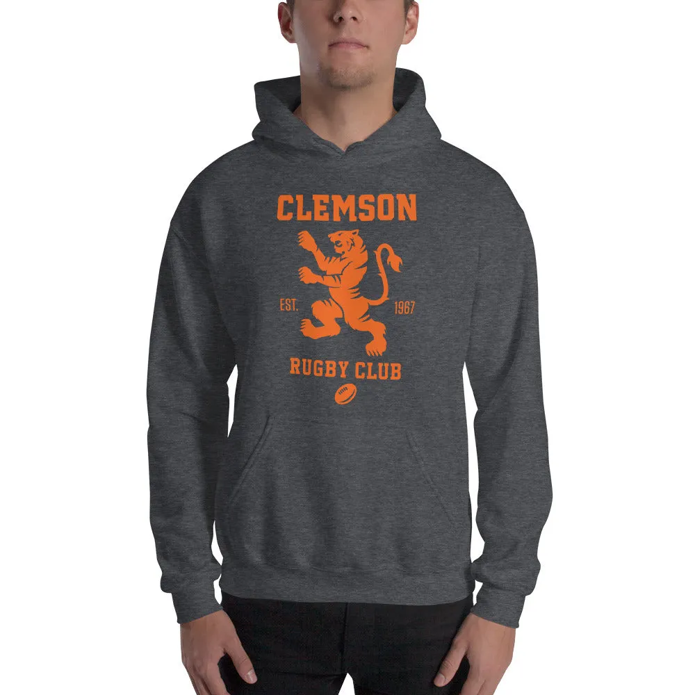 Clemson Rugby Logo Heavy Blend Hoodie