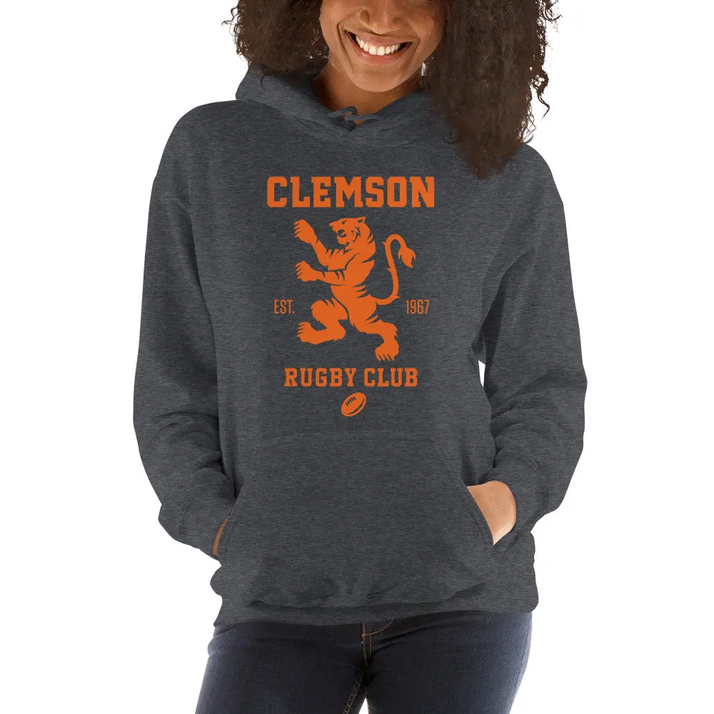 Clemson Rugby Logo Heavy Blend Hoodie