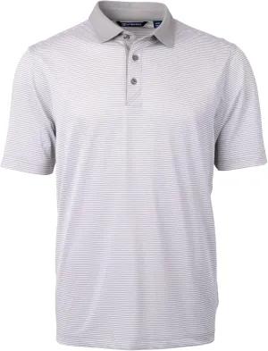 Cutter & Buck Virtue Eco Pique Micro Stripe Recycled Mens Big & Tall Polo