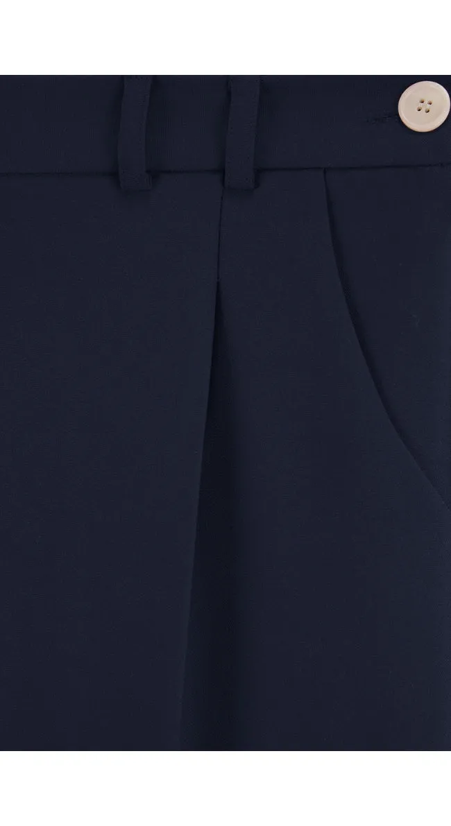 Dorothy Tapered Trousers in Navy