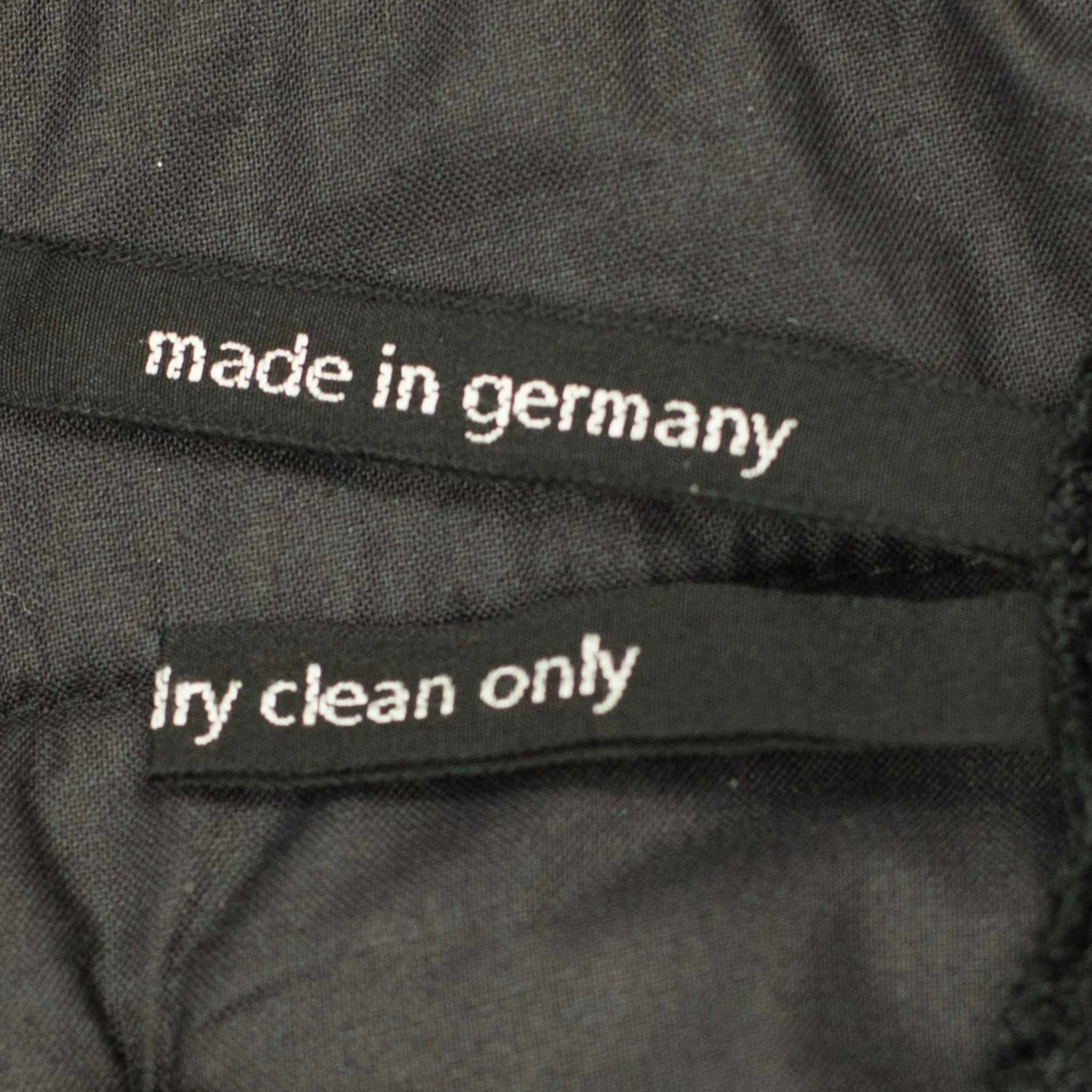 Double pleat trousers in charcoal wool twill