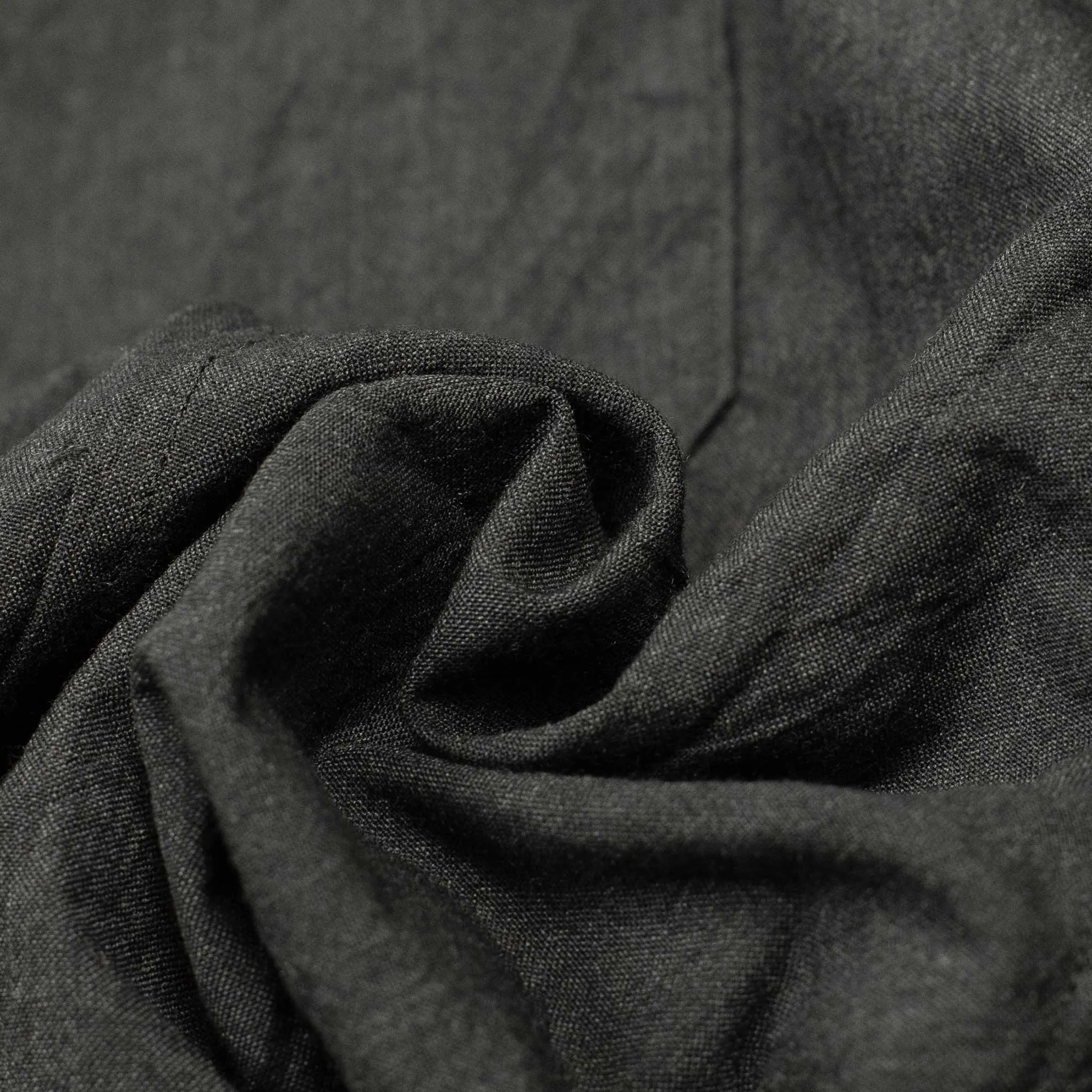 Drawstring baker pants in basalt tropical wool