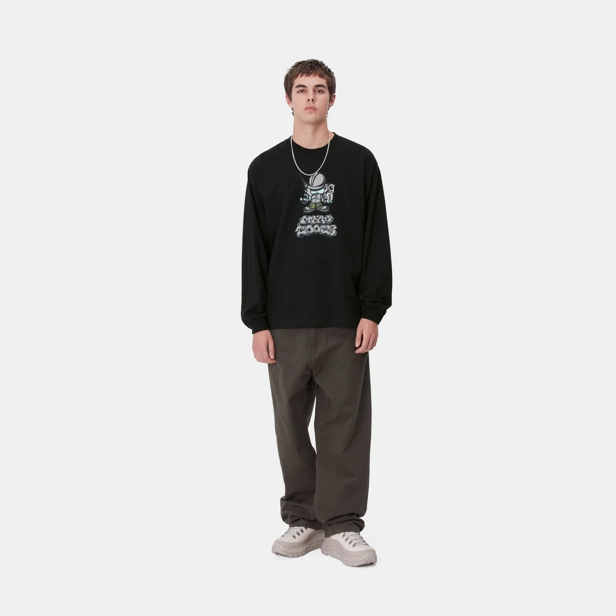 Drill Boy Long Sleeve T-Shirt | Black