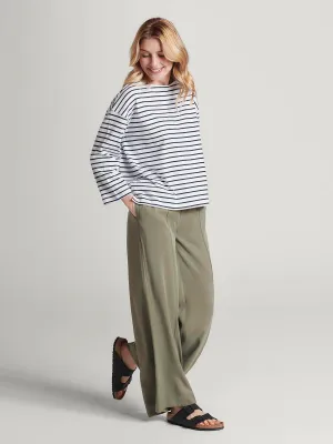 Faya Tencel™ Wide Leg Trouser - Cargo Green