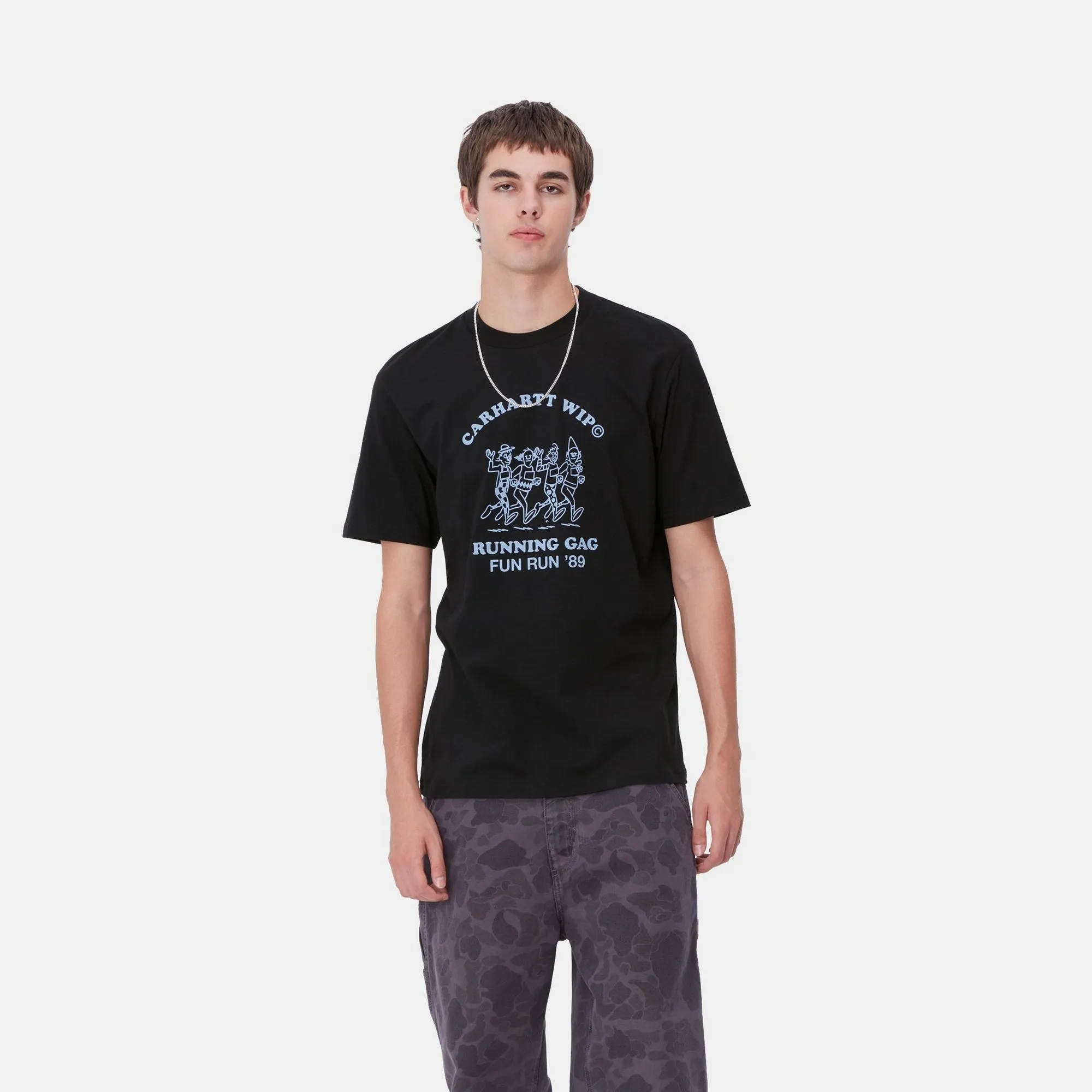Fun Run T-Shirt | Black / Dusty Ice