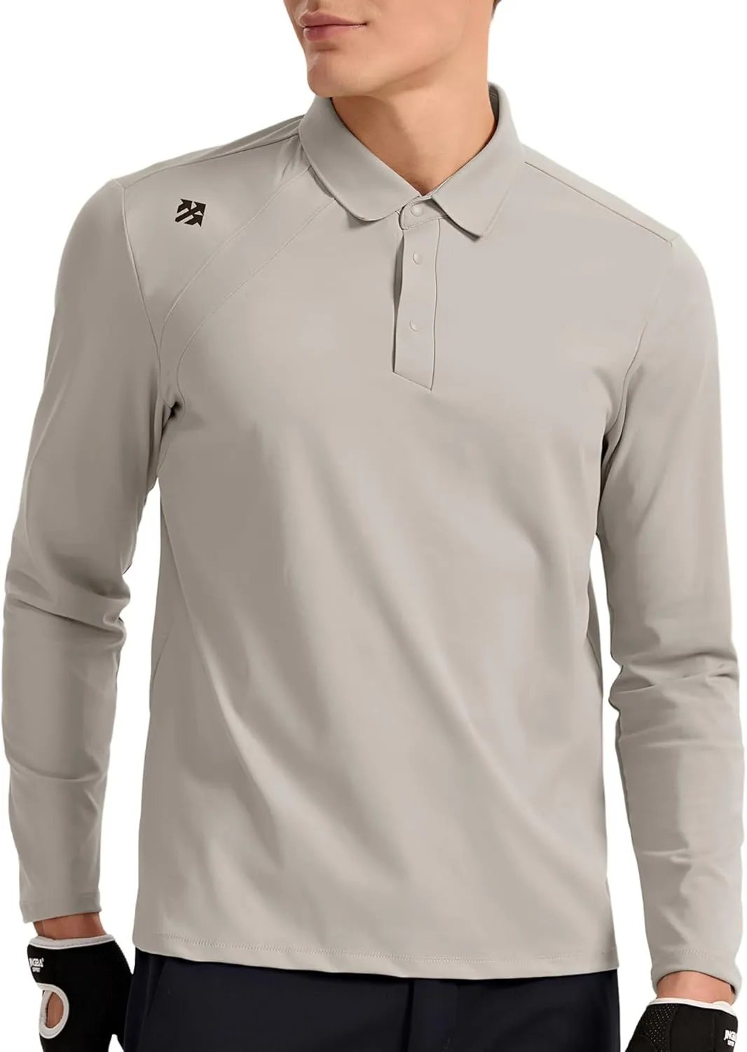 Golf Shirts for Men Moisture Wicking Soft Athletic Long Sleeve Polo Shirts Business Casual
