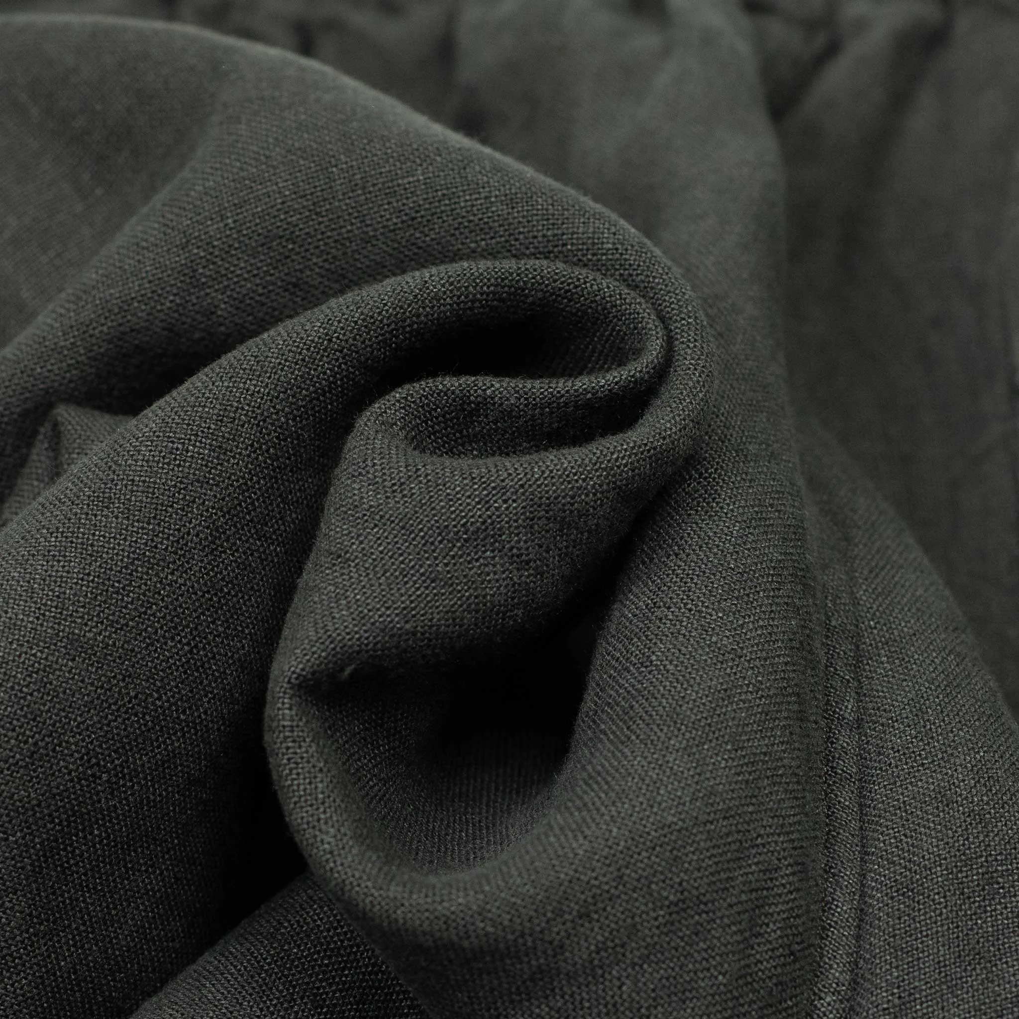 Indoor Outdoor drawstring easy pants in charcoal linen basketweave