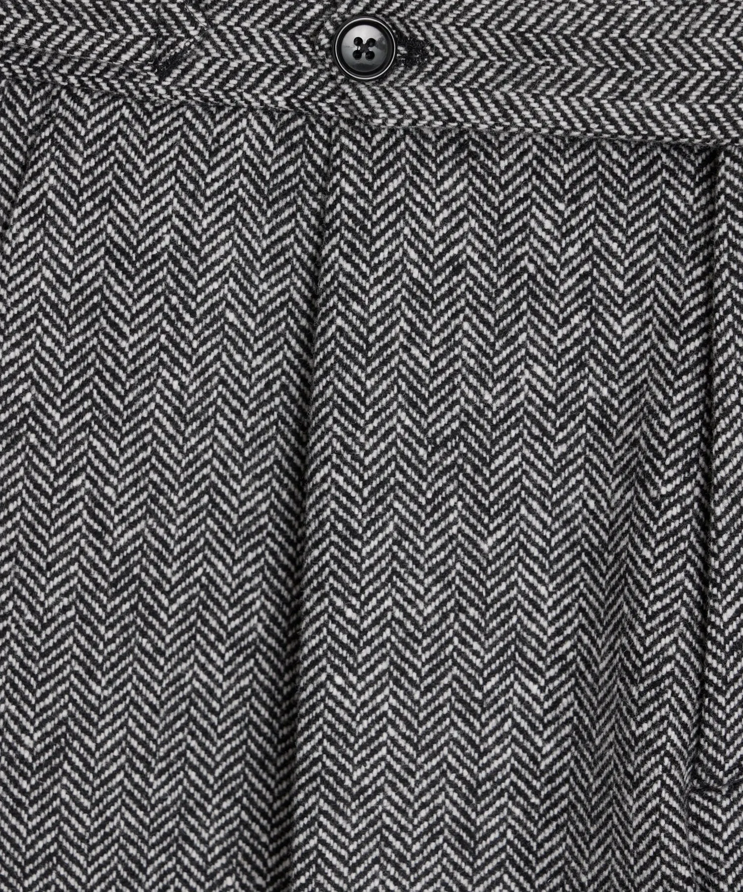 Italian Donegal Side Tab Trouser in Grey Herringbone