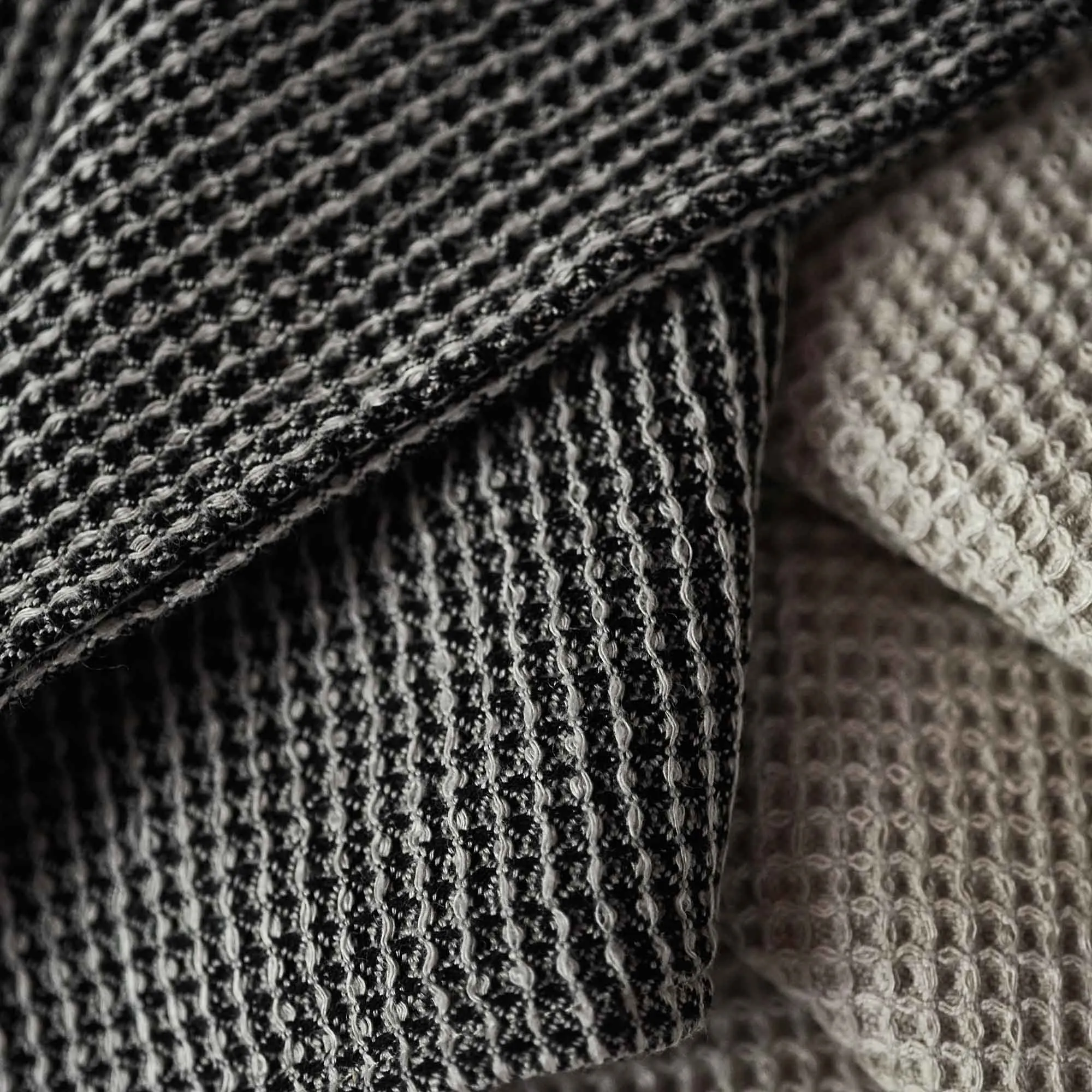 Kotra Towel Collection [Black/Beige]