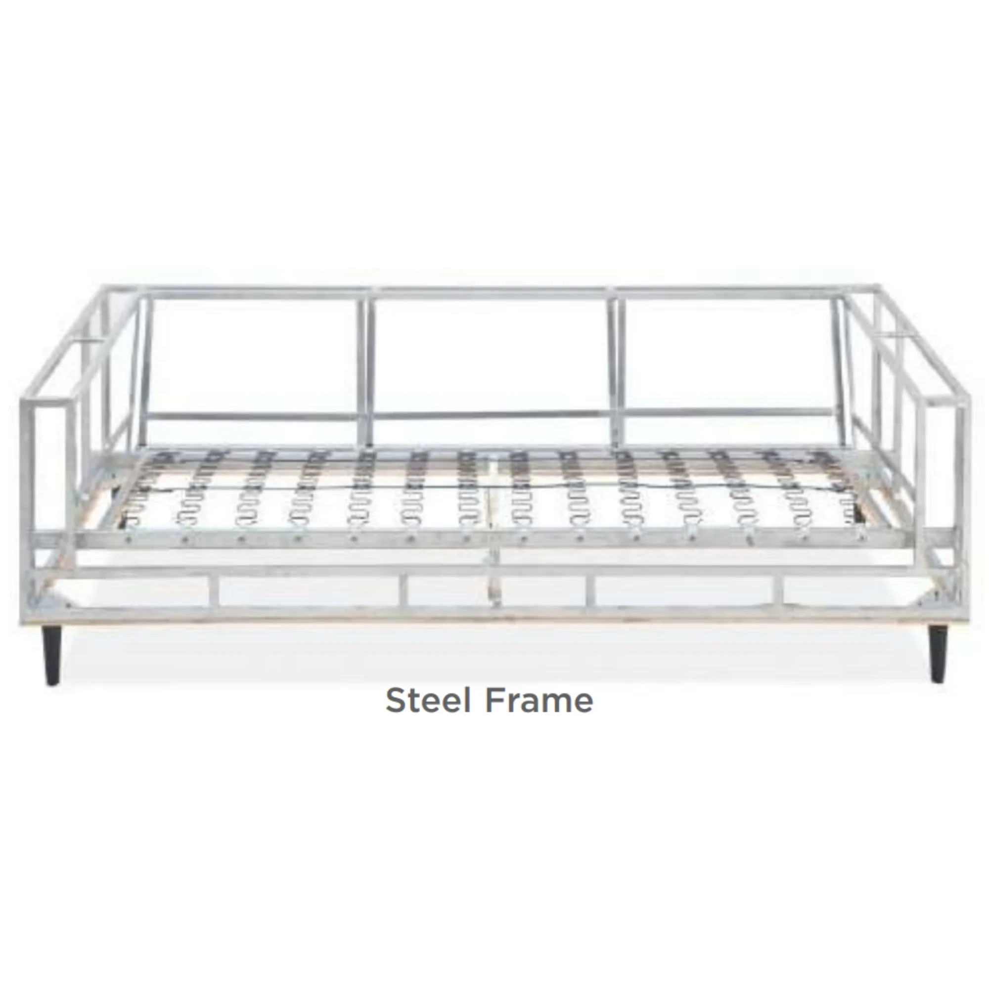 Lightweight Steel Frame Fabric Sofa Set - 4 3 Seater