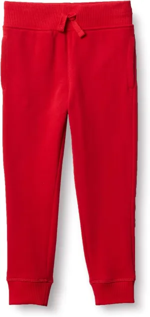 Nautica Boys' Basic Fleece Jogger Sweatpants, Elastic Waistband with Drawstring Closure, Super Soft Cotton-Blend