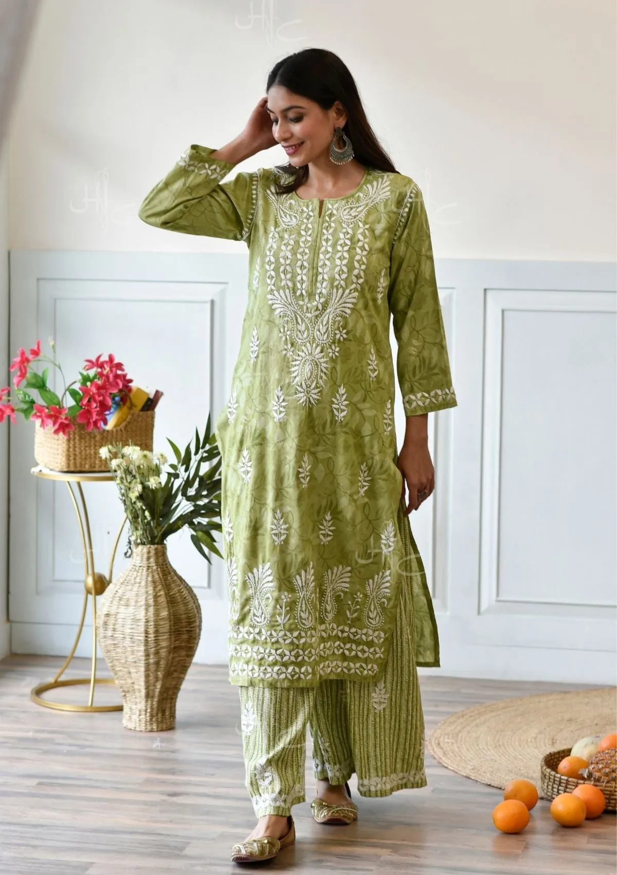 Nima Rayon Straight Kurta Set