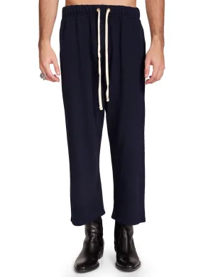 Piqué Cropped Relaxed Pant
