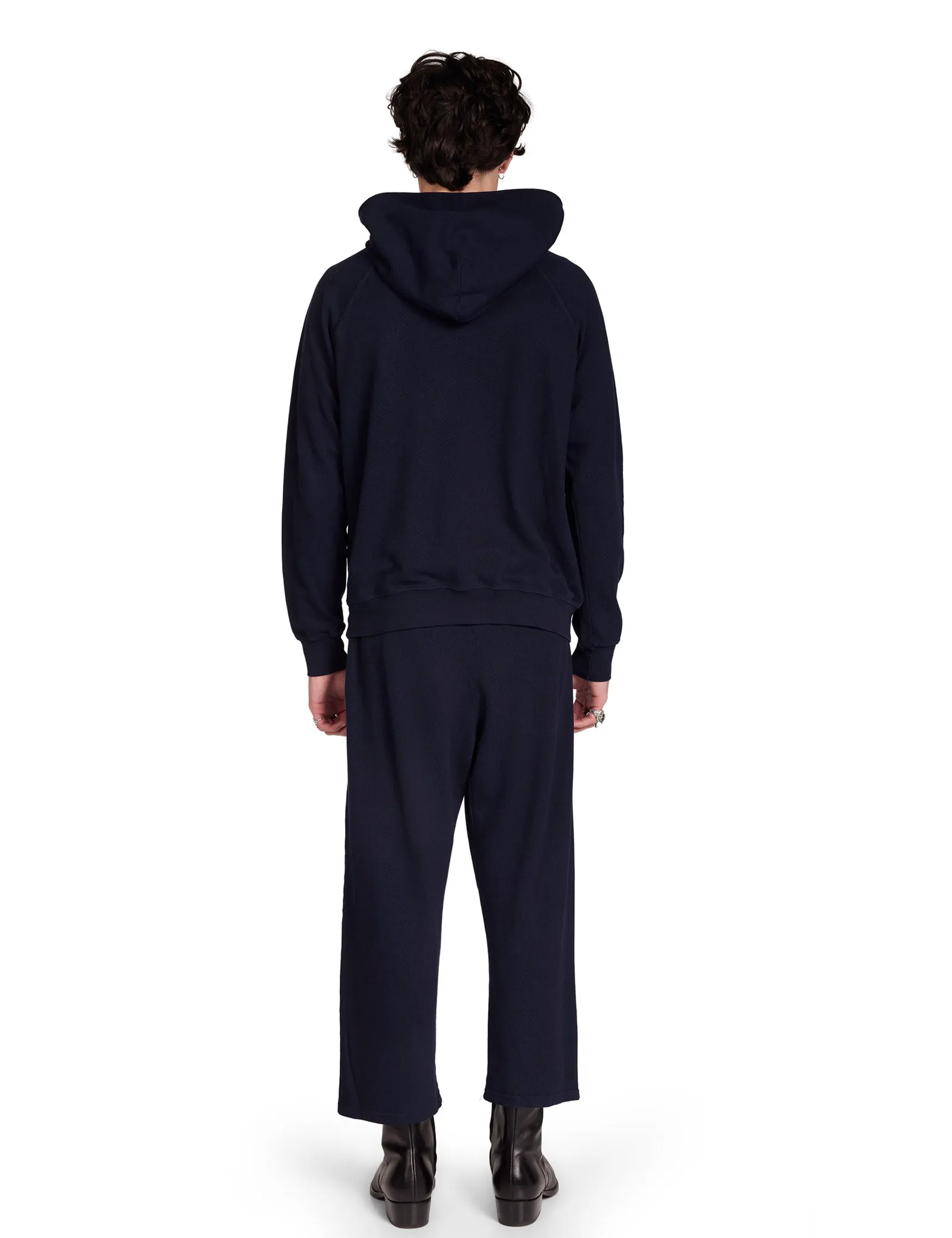 Piqué Cropped Relaxed Pant