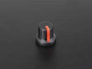 Potentiometer Knob - Soft Touch T18 - Red