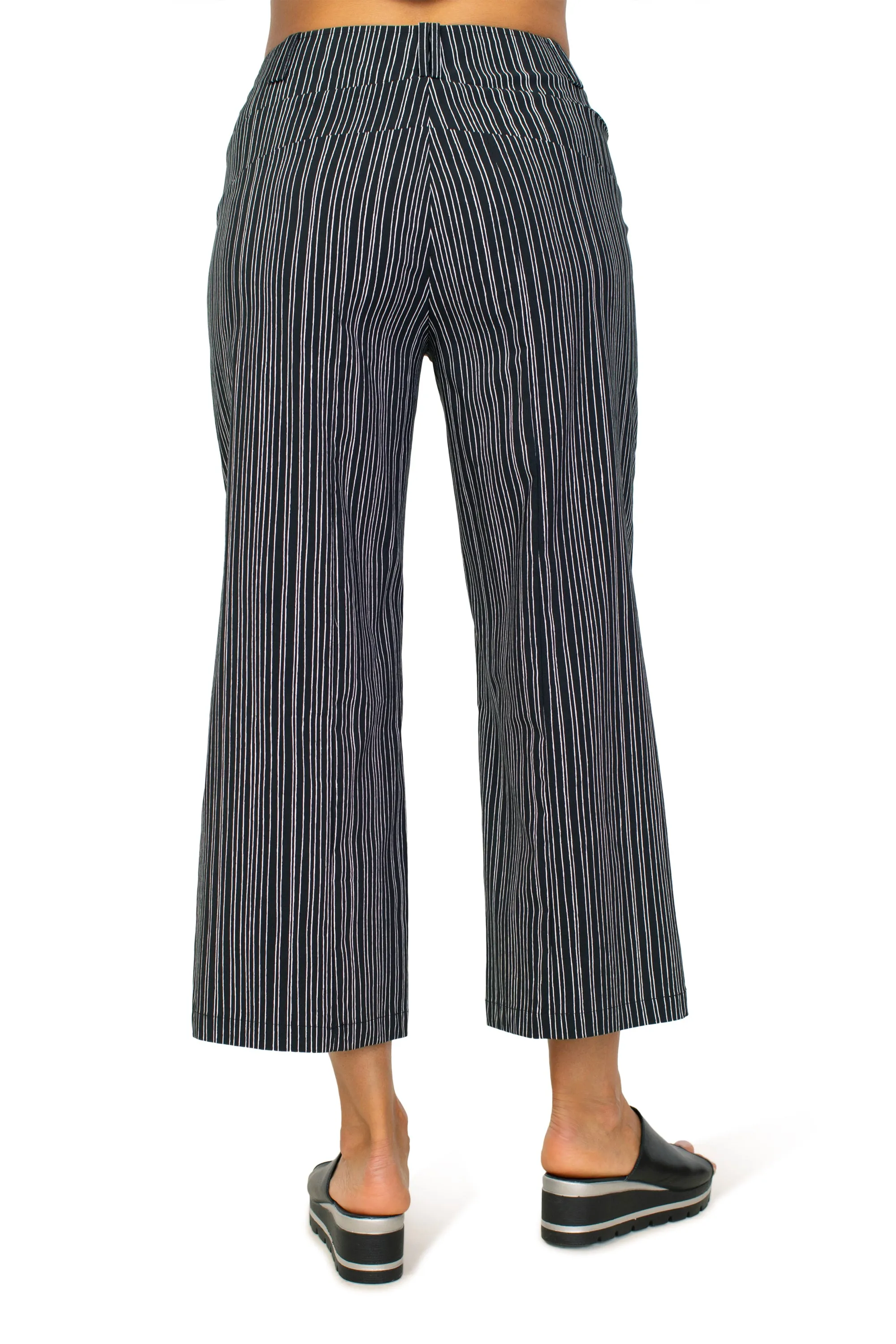 Power Stretch Stripe City Capri
