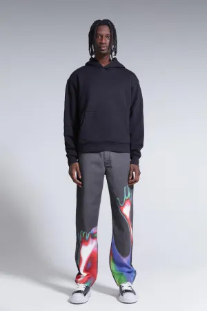 Smoked Figure Relaxed Fit Jeans