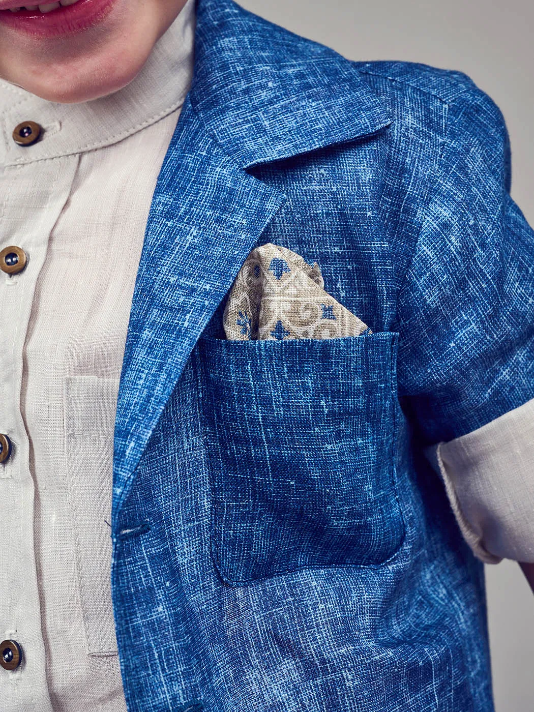 Stylish Linen baptism outfit - DOMENICO