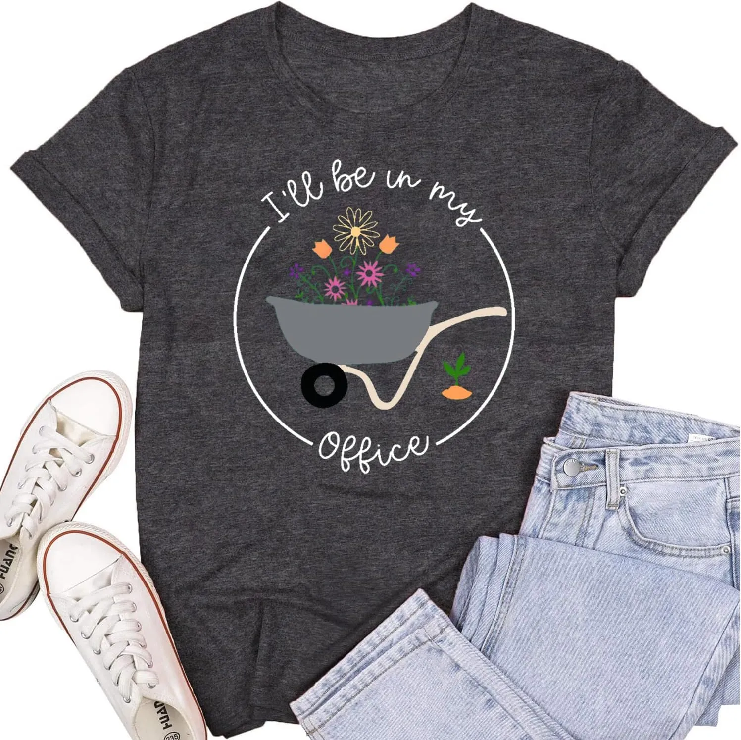 Womens Garden Shirts Plant Lover T-Shirt Farmer Gander Tee Tops