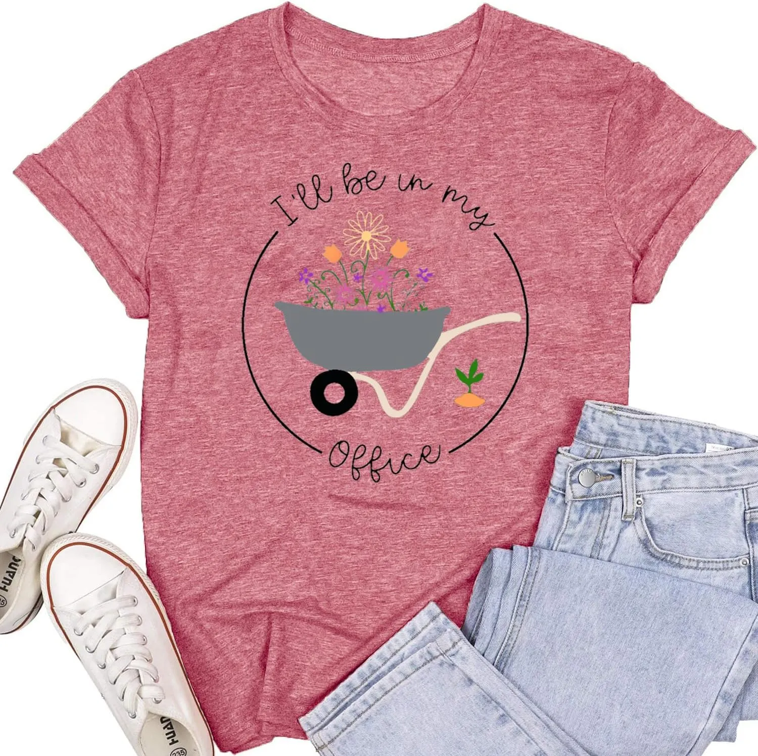 Womens Garden Shirts Plant Lover T-Shirt Farmer Gander Tee Tops